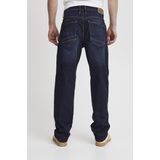 Jeans - Dark Blue - Regular Fit - Ritssluiting - Logoprint