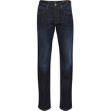 Jeans - Dark Blue - Regular Fit - Ritssluiting - Logoprint