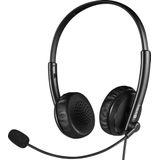 Sandberg 2-in-1 Office-headset met jack + USB 2-in-1 en USB-aansluiting 126-21 (2-in-1 Office-headset + USB-poort, hoofdtelefoonband, callcenter, zwart, binauraal, volume + volume