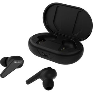 Sandberg 126-32 hoofdtelefoon/headset Draadloos In-ear Oproepen/muziek Bluetooth Zwart