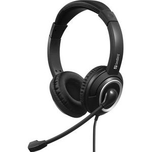Sandberg USB-C Chat Headset - Zwart - Kantoor