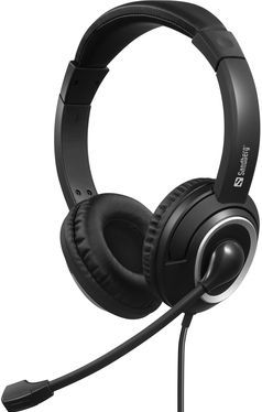 Sandberg USB-C Chat Headset - Zwart - Kantoor