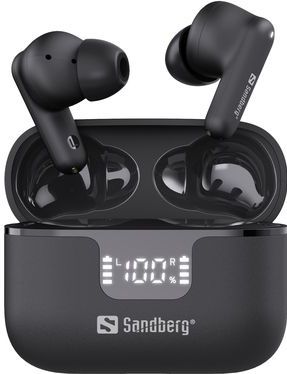 Sandberg - Draadloze Oordopjes - Wit - Bluetooth - ANC en ENC