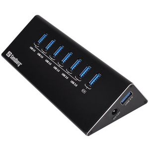 Sandberg - 133-82 - USB 3.0 Hub - 6+1 ports - Zwart