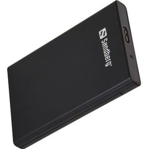 Sandberg - USB 3.0 naar SATA Box - Harde Schijf Behuizing - Zwart - ABS-kunststof