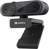 Sandberg Per (2 Mpx), Webcam, Zwart