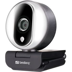 Sandberg - Streamer USB Webcam Pro - Webcam - Zwart - 1080P Full HD