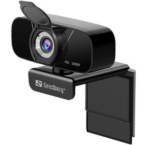 Sandberg 134-15 Webcam - 2 MP - 1080p - USB 2.0 - Zwart