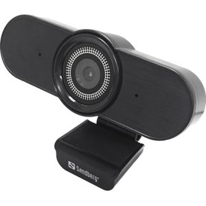 Sandberg USB AutoWide Webcam 1080P HD - Webcamera (2.10 Mpx), Webcam, Zwart