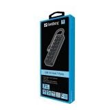 Sandberg 134-33 interface hub USB 3.2 Gen 1 (3.1 Gen 1) Type-A 5000 Mbit/s Zwart