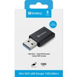 Sandberg Mini Wifi Dongle - 1300 Mbit/s