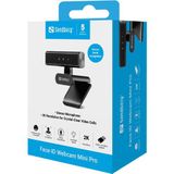 Sandberg - 134-44 Webcam - Zwart - 5 MP - USB-C