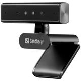 Sandberg - 134-44 Webcam - Zwart - 5 MP - USB-C