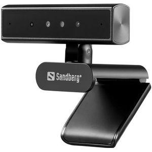 Sandberg - 134-44 Webcam - Zwart - 5 MP - USB-C