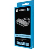 Sandberg USB-C to 3xUSB 3.0 Hub + PD