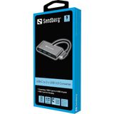 Sandberg USB-C to 3xUSB 3.0 Hub + PD