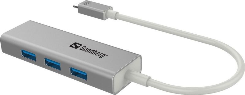 Sandberg USB-C to 3xUSB 3.0 Hub + PD