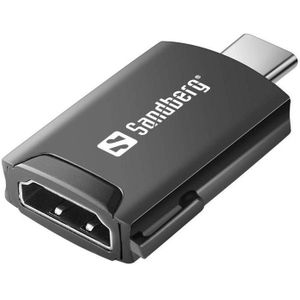 Sandberg USB-C naar HDMI Dongle (Media-omzetter), Netwerk accessoires