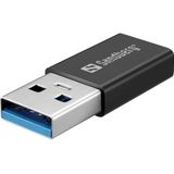 Sandberg - USB-C/A DVD Drive - Optische Drive - Zwart