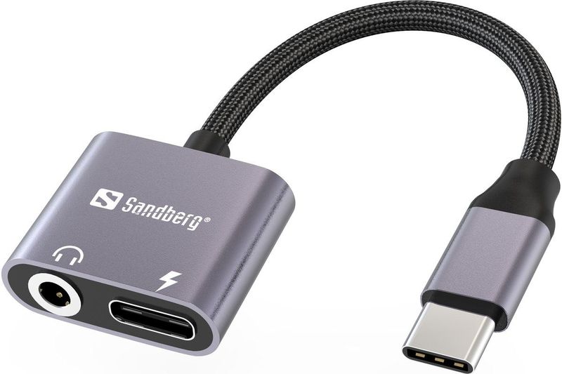 Sandberg - USB-C/A naar 7 x USB 3.0 Hub - Grijs - Docking Station