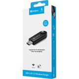 Sandberg - USB-C BT 5.3 - Wireless Dongle - Zwart - Bluetooth Audio-adapters