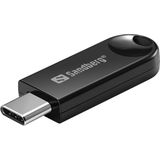Sandberg - USB-C BT 5.3 - Wireless Dongle - Zwart - Bluetooth Audio-adapters