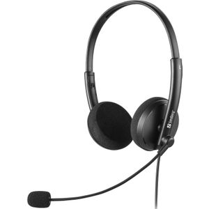 Sandberg 325-41 - Hoofdtelefoon - Bedraad - Kantoor - Zwart