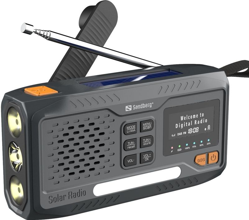 Sandberg - Survivor DAB Radio - Compact - Robuust - Multifunctioneel
