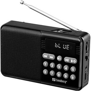 Sandberg - Speaker Radio FM+BT Recharge - Zwart - Radio