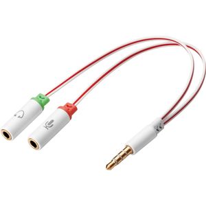 Sandberg 508-59 audio kabel 3.5mm TRS Wit