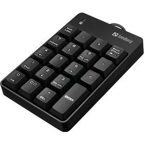 Sandberg 630-07 numeriek toetsenbord Laptop/pc Zwart