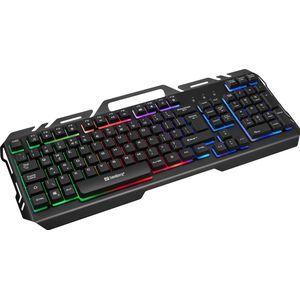 Sandberg 640-25 toetsenbord USB AZERTY Belgisch Zwart