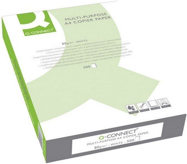 Q-CONNECT kopieerpapier - A4 - 80g - 500 vel - wit