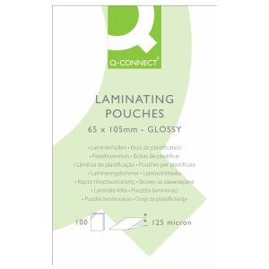 Connect Laminiertaschen 65x105mm 2x125my glänzend VE=100 Stück