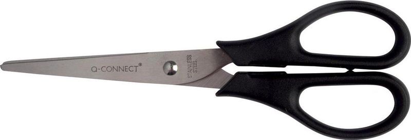Connect Universalschere 18cm Edelstahl mit Kunststoffgriffen schwarz