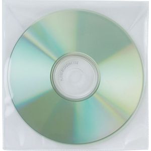 CD hoes, zonder perforatie, 50 stuks, transparant - KF02207