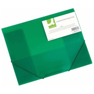 Connect Eckspanner A4 PP mit Einschlagklappen grün