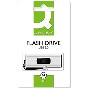 Q-Connect Kf16371 64 Gb USB 3.0 (3.1 Gen 1) Type A zwart, witte speler USB Flash - Lezer USB Flash (64 Gb, USB 3.0 (3.1 Gen 1), Type A, Slide, Zwart, Wit)