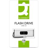 Q-Connect - USB Stick Flash Drive 3.0 - Wit - 128 GB
