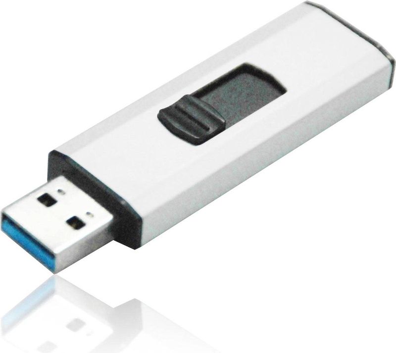Q-Connect - USB Stick Flash Drive 3.0 - Wit - 128 GB