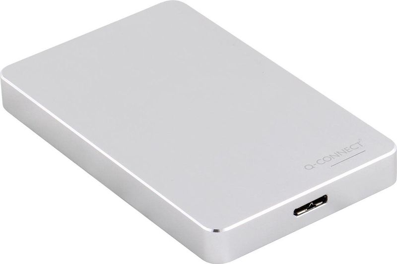 Q-CONNECT - Externe Harde Schijf - Zilver - 1 TB - USB 3.0