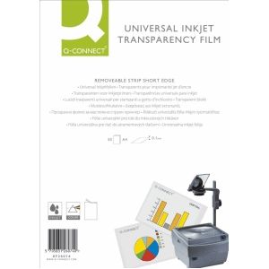 Q-CONNECT overhead transparanten voor inkjetprinter, ft A4, pak van 50 vel
