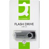 Q-CONNECT - USB-stick - Zwart - 4 GB