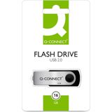 Q-CONNECT - USB Stick - Zwart - 16 GB - USB 2.0