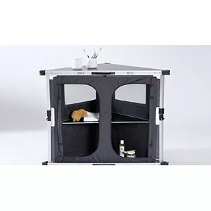 Keuken carrouselkast slimme uitschuifbare hoekkast, rechts, voor deurbreedte van 45 cm Links draaiend - Wit