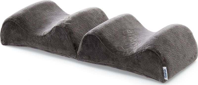 TEMPUR - Beenkussen - Set van 2 - Wit - Katoen/Polyester