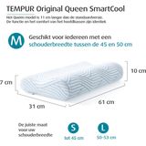 TEMPUR - Original Queen Hoofdkussen - Ergonomisch - SmartCool Technologie - 61 x 31 x 10/7 cm