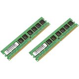 CoreParts Kit DDR ECC geheugenmodule (2 x 2GB, 266 MHz, DDR RAM, DIMM 288 pin), RAM, Groen