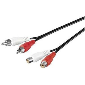 Microconnect 2xRCA/2xRCA 10m 10m 2 x RCA 2 x RCA Zwart, Rood, Wit audio kabel