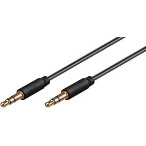 Microconnect 3.5mm/3.5mm 5m 5m 3.5mm 3.5mm Zwart audio kabel